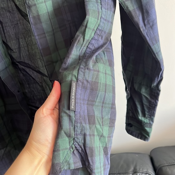 Size Small men’s Black Watch Pattern Plaid Oxford Button Down - Picture 4 of 6